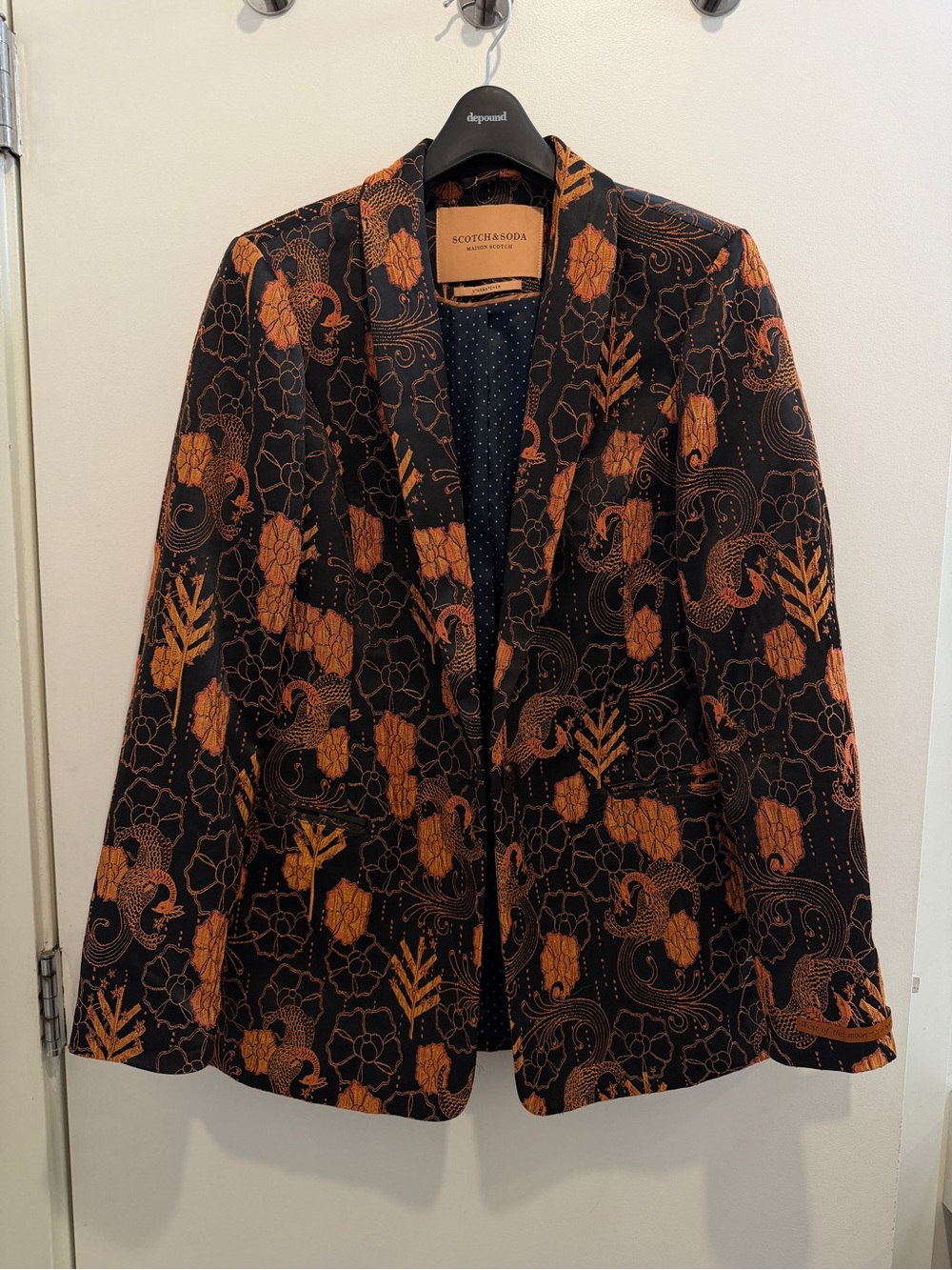 Scotch & Soda Blazer with Floral-Scenic Print M